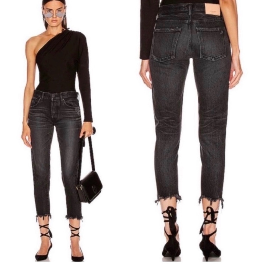 MOUSSY VINTAGE Staley Tapered Jeans size 27 in Washed Black